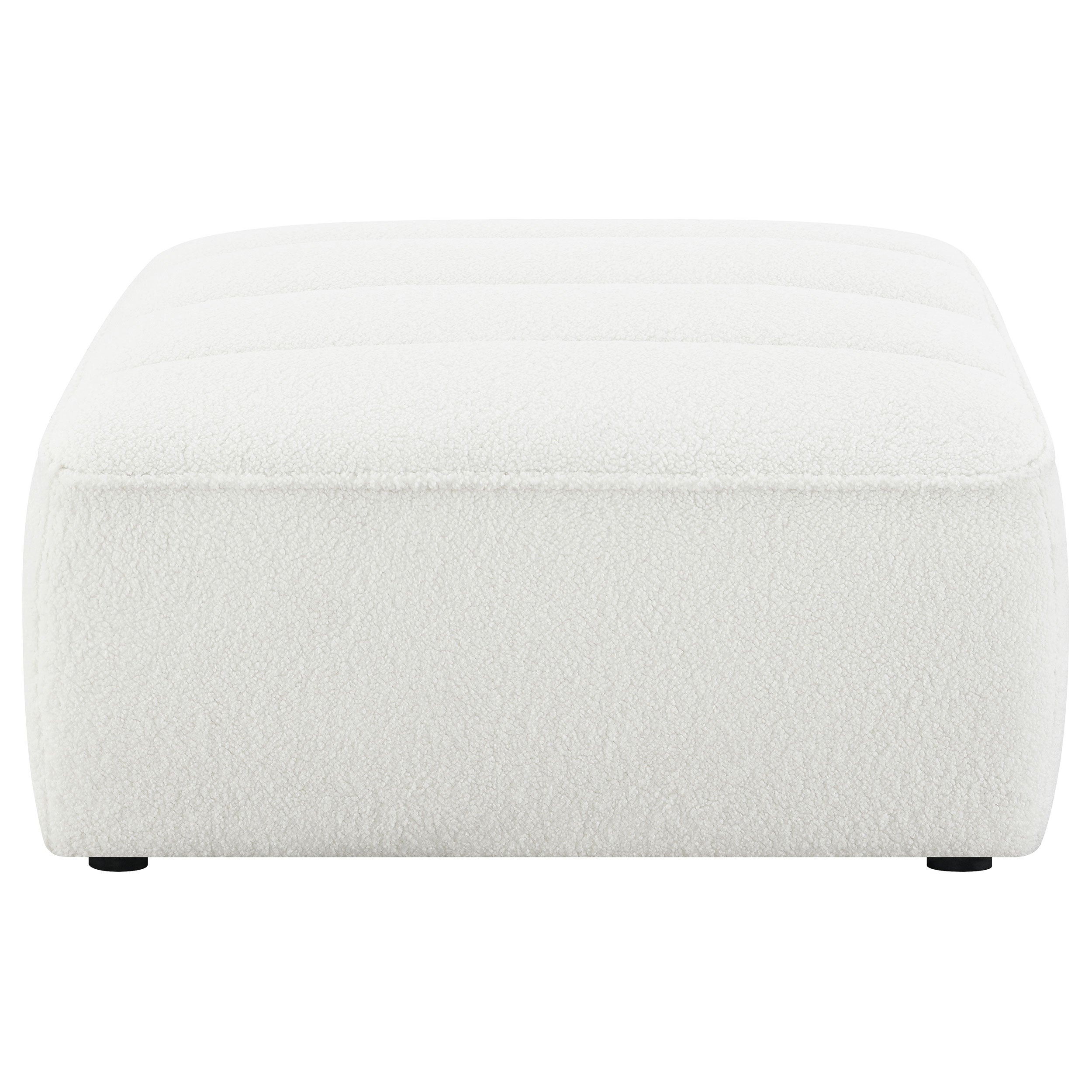 Sunny Upholstered Ottoman Natural