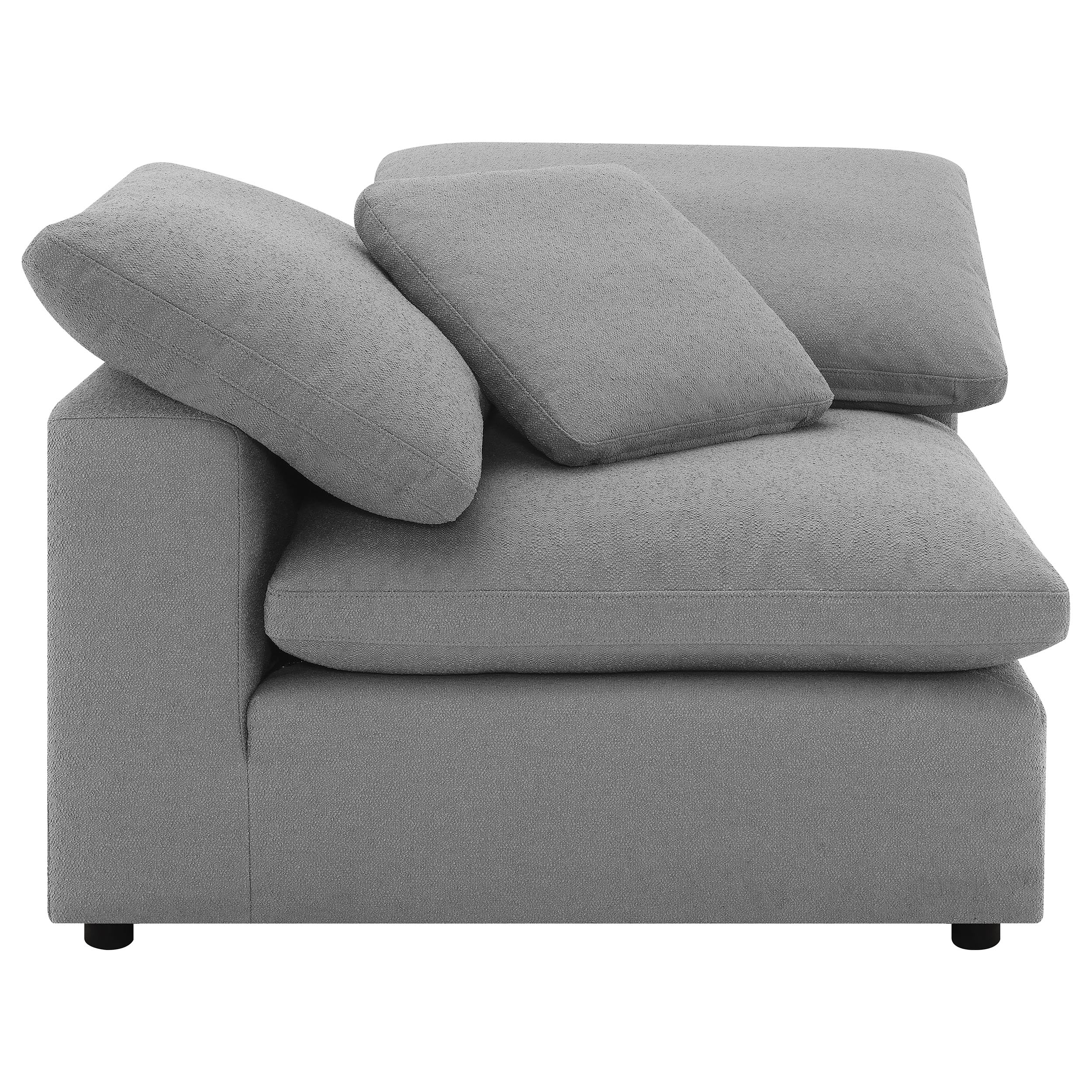 Raleigh 6-piece Boucle Upholstered Modular Sectional Grey