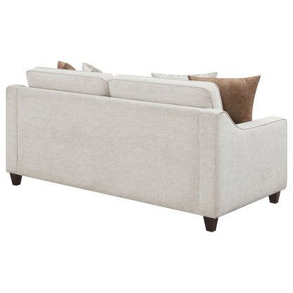 Christine Upholstered Cushion Back Sofa Beige