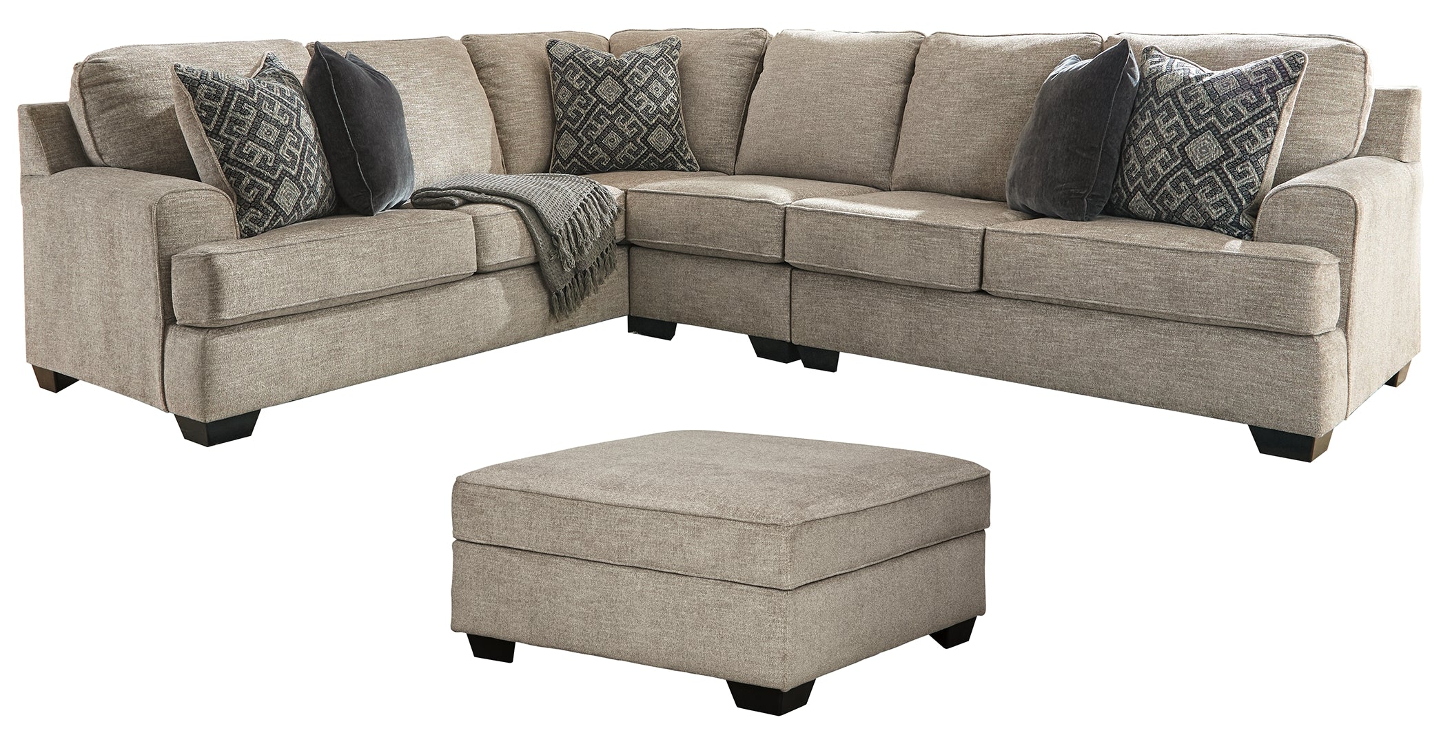 Bovarian Sectional with Ottoman