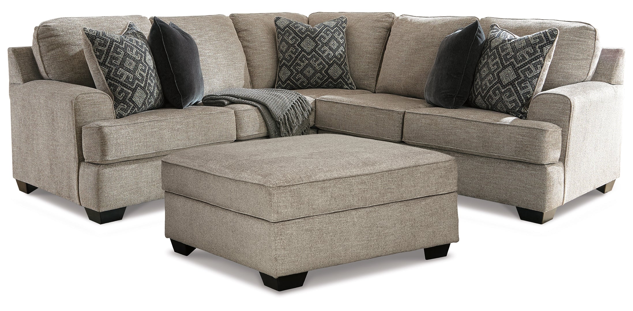 Bovarian Sectional with Ottoman