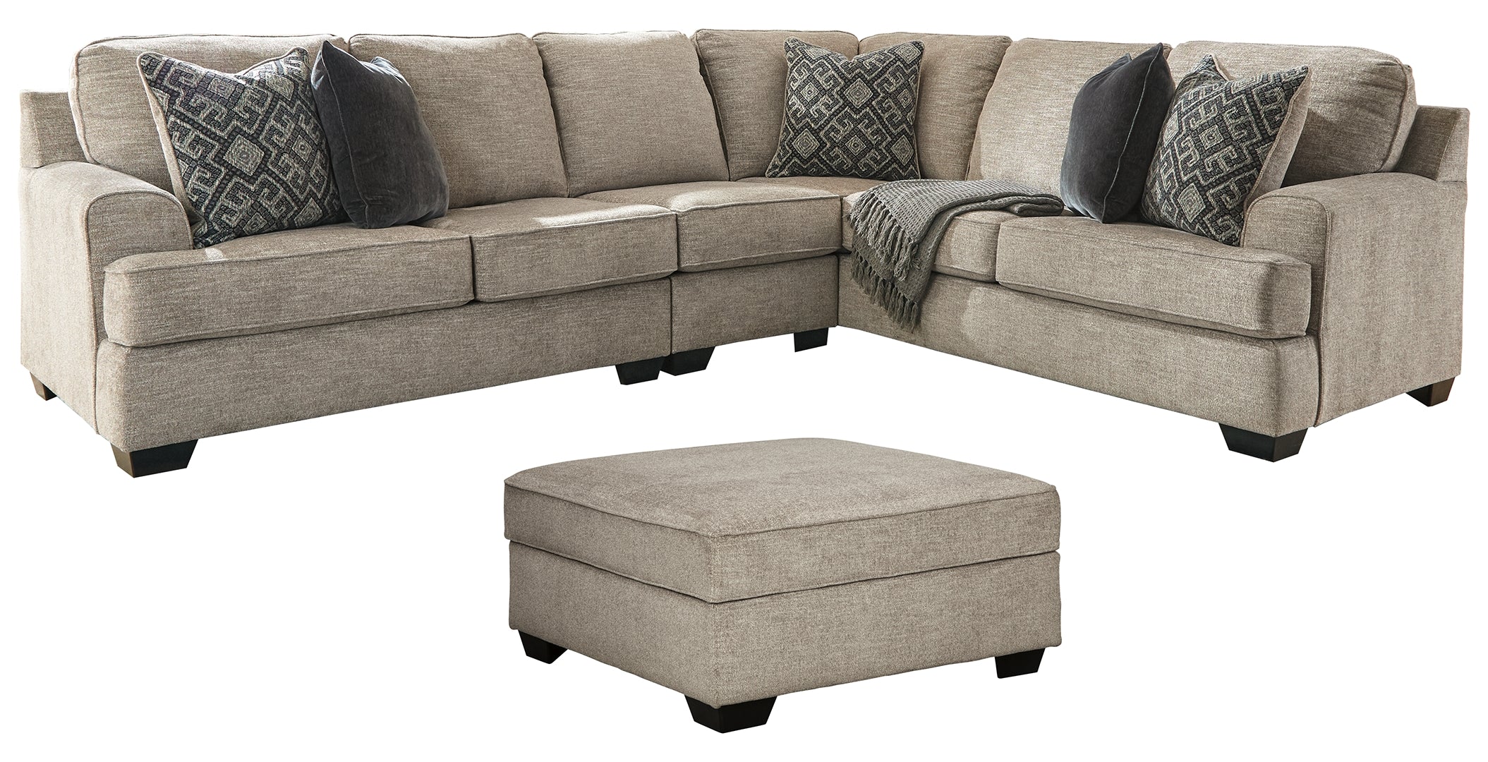 Bovarian Sectional with Ottoman