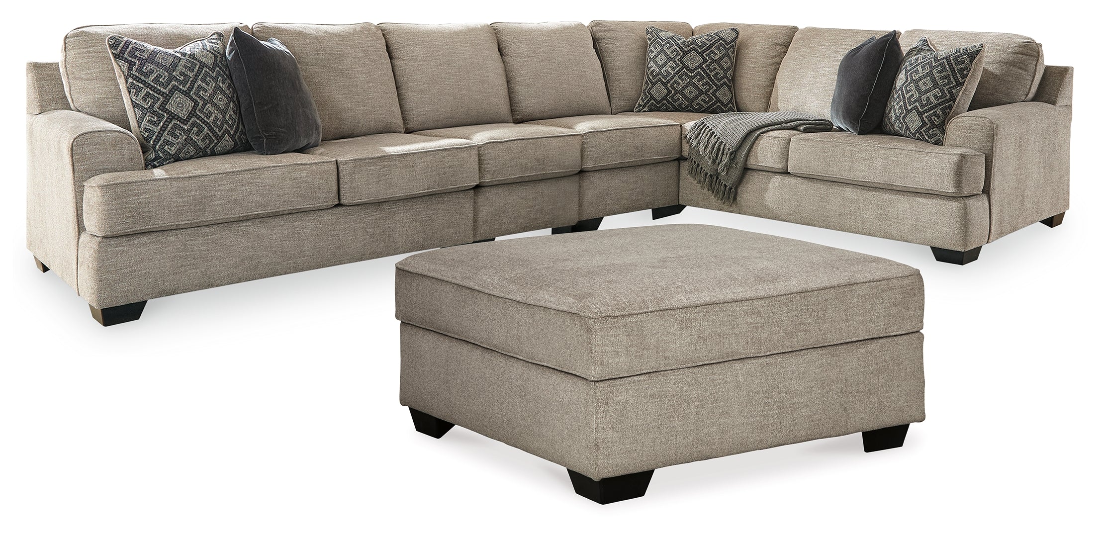 Bovarian Sectional with Ottoman