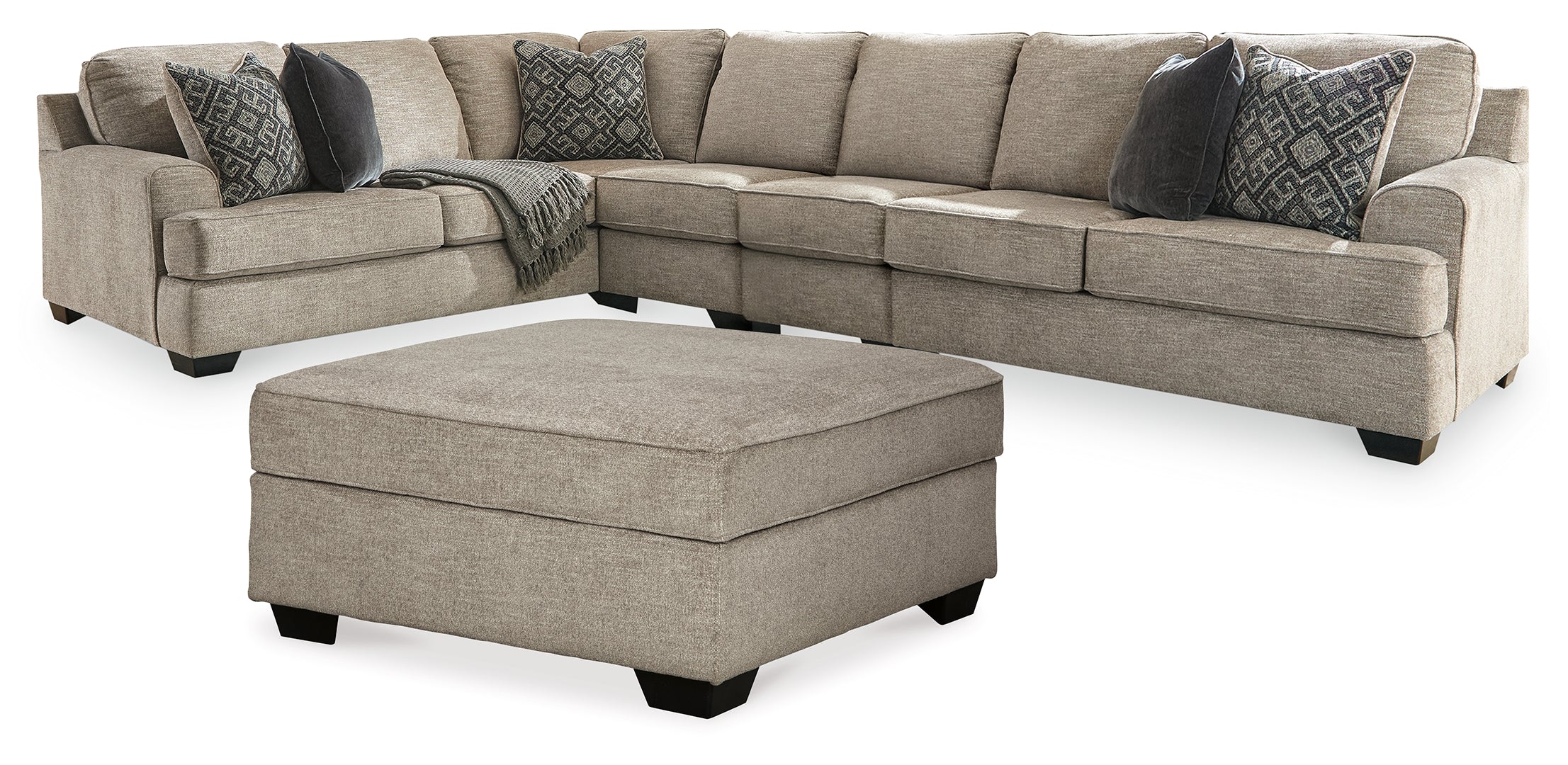 Bovarian Sectional with Ottoman