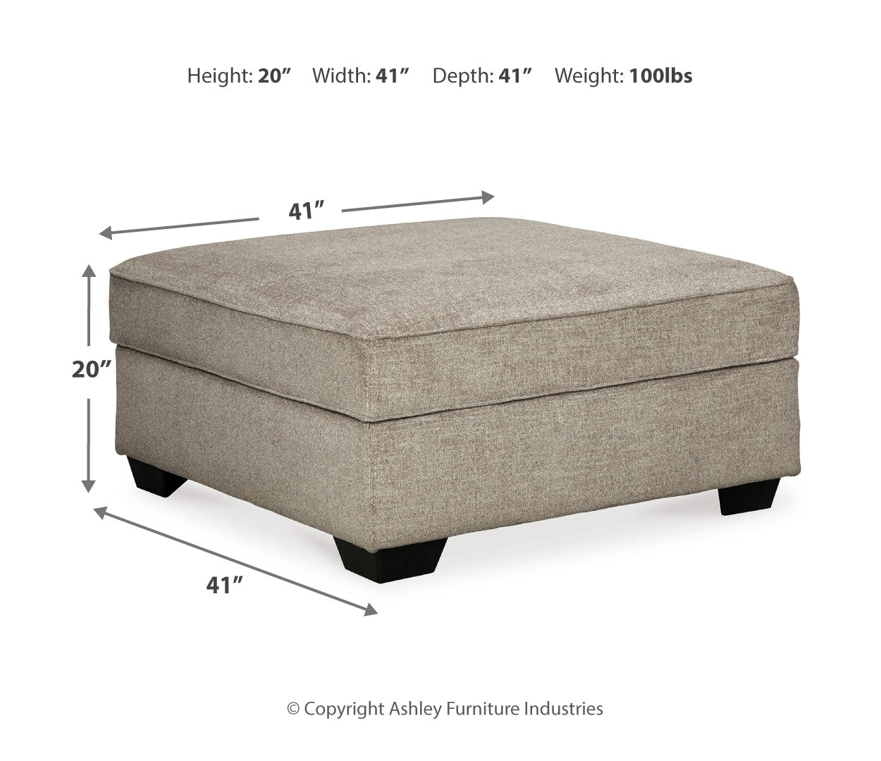 Bovarian Sectional with Ottoman