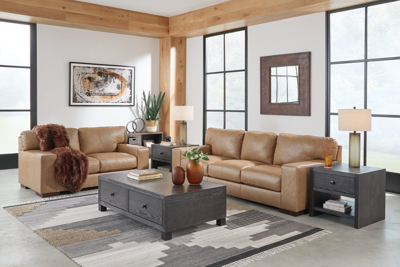 Lombardia Sofa, Loveseat, Chair and Ottoman