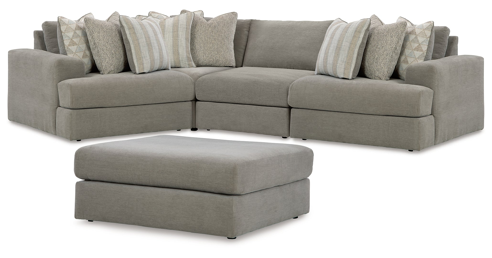 Avaliyah 3-Piece Sectional with Ottoman