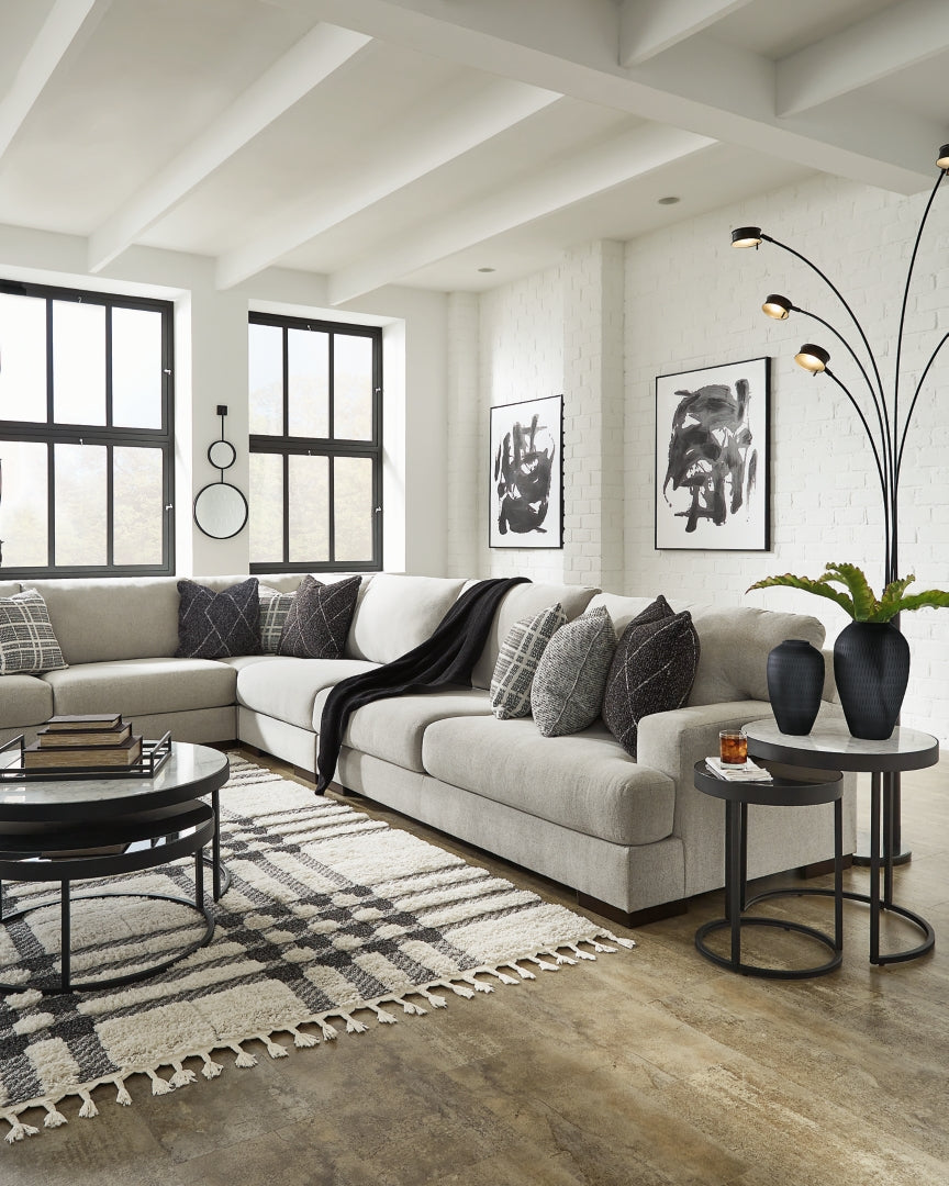 Artsie 3-Piece Sectional with Ottoman