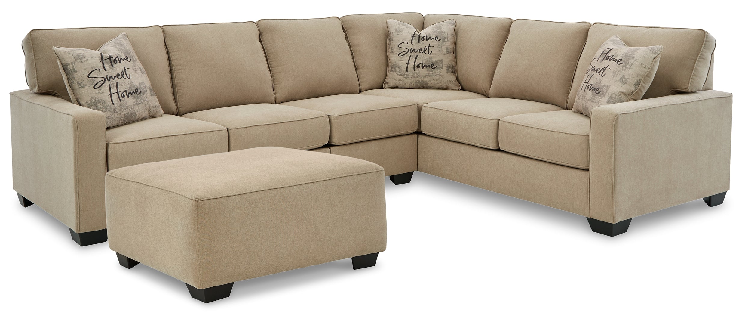 Lucina 2-Piece Sectional with Ottoman