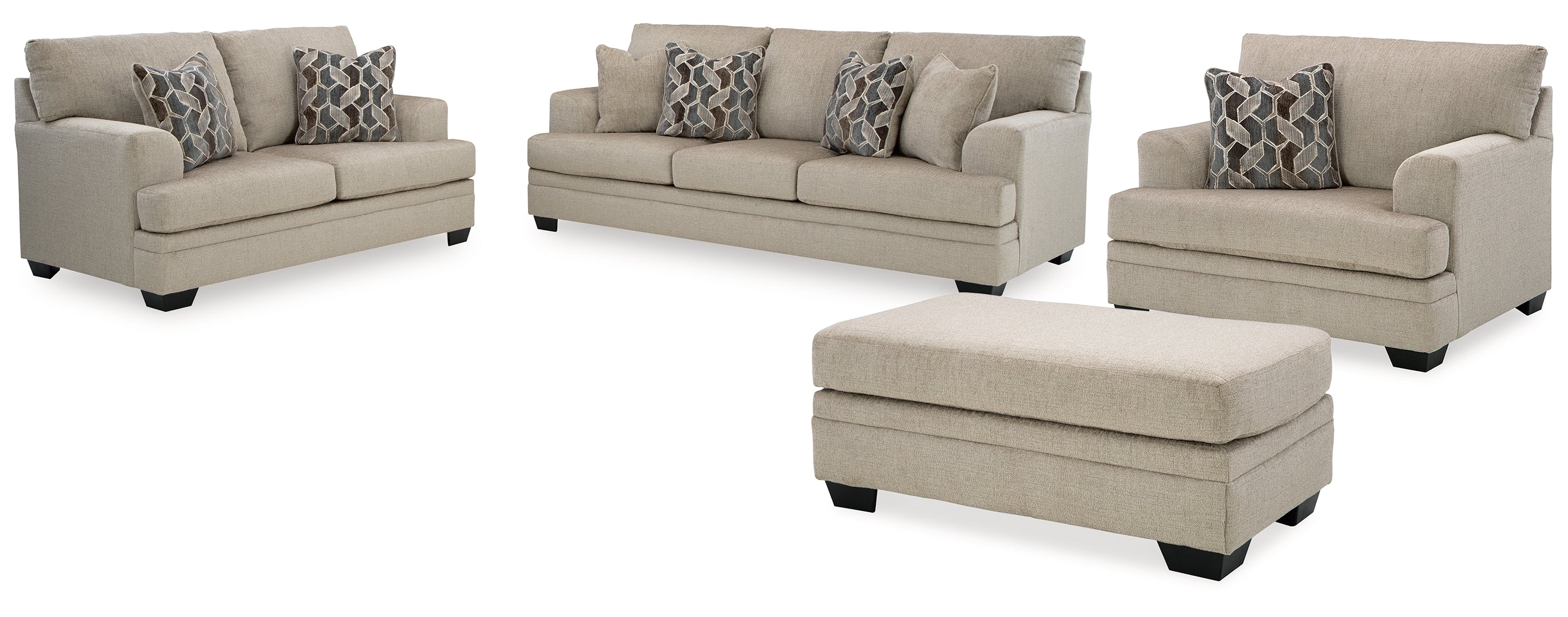 Stonemeade Sofa, Loveseat, Chair and Ottoman