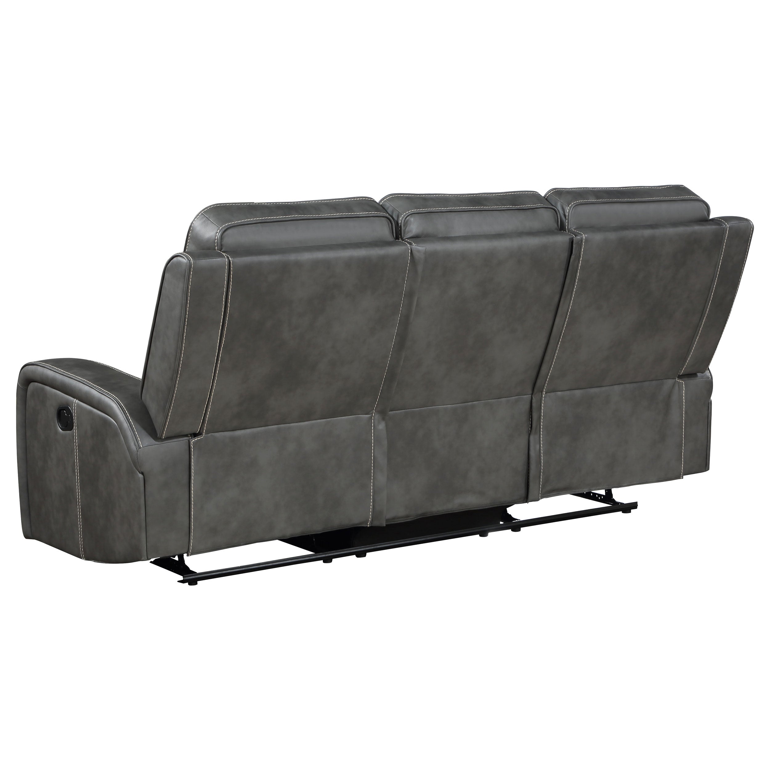 Raelynn 2-piece Upholstered Motion Reclining Sofa Set Grey