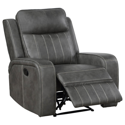 Raelynn Upholstered Recliner Chair Grey