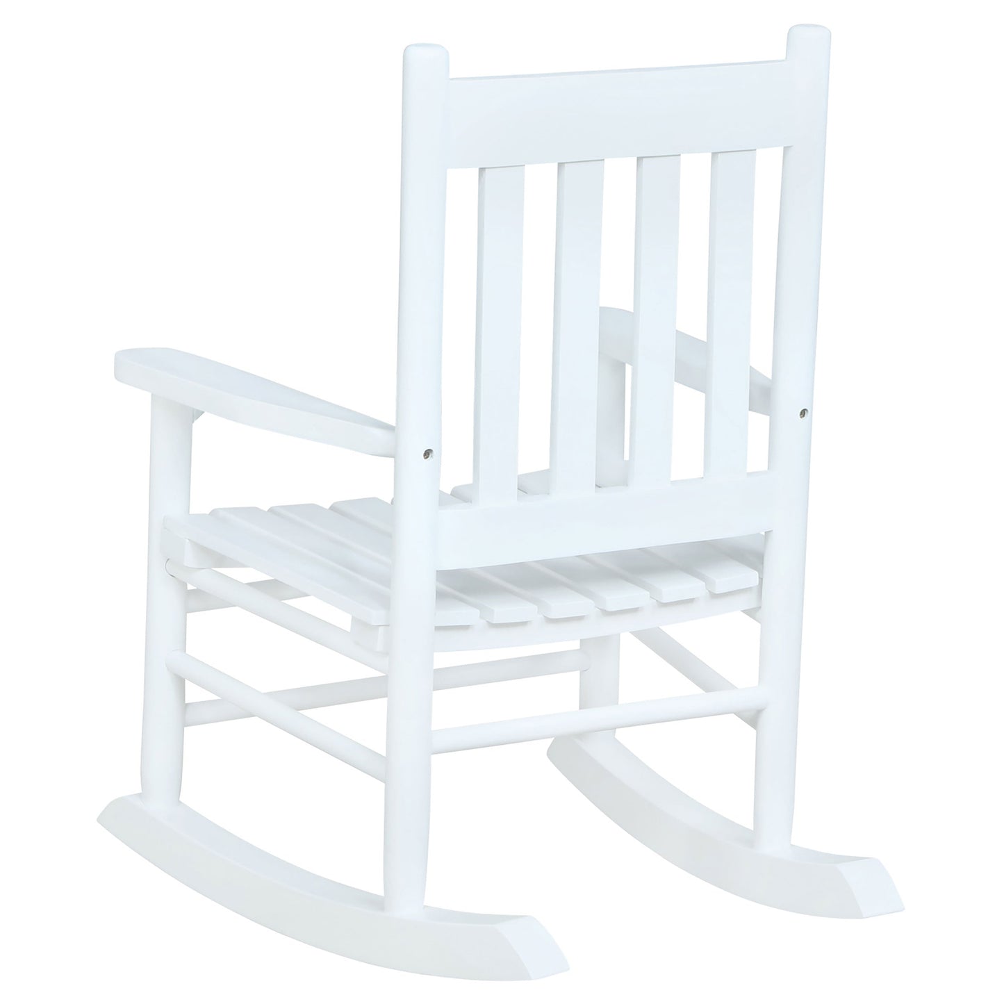 Annie Slat Back Youth Rocking Chair White