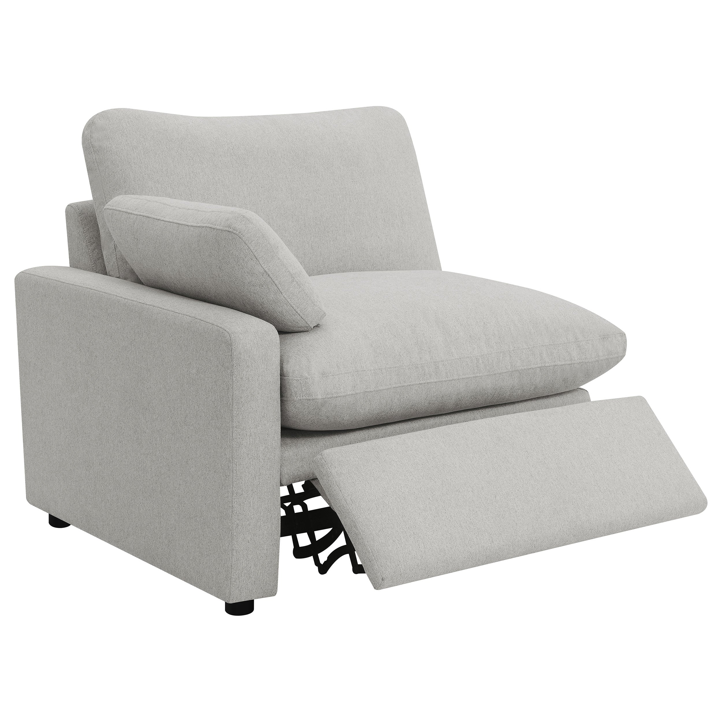 Collins 3-piece Upholstered Power Reclining Sofa Grey