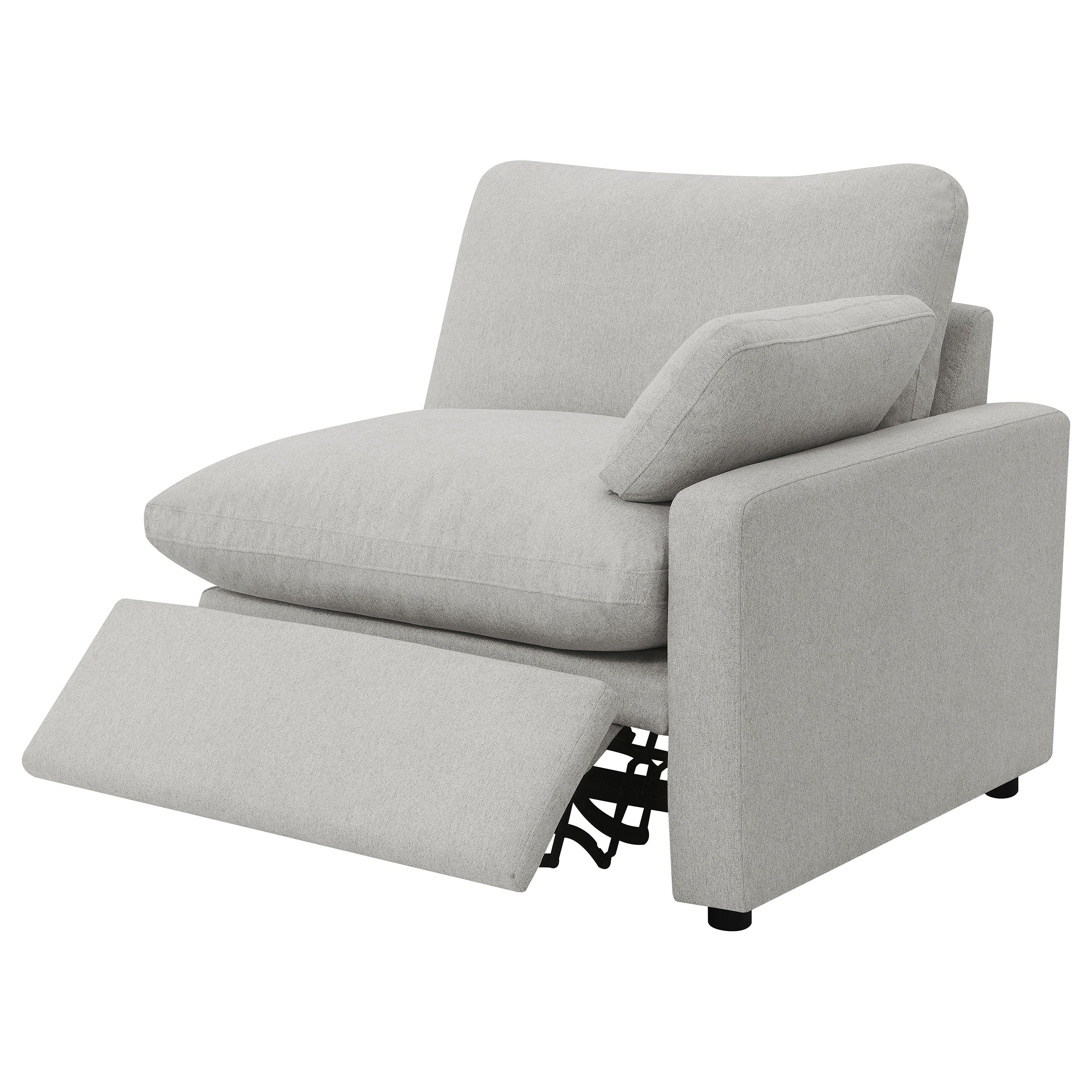 Collins 2-piece Upholstered Power Reclining Loveseat Grey