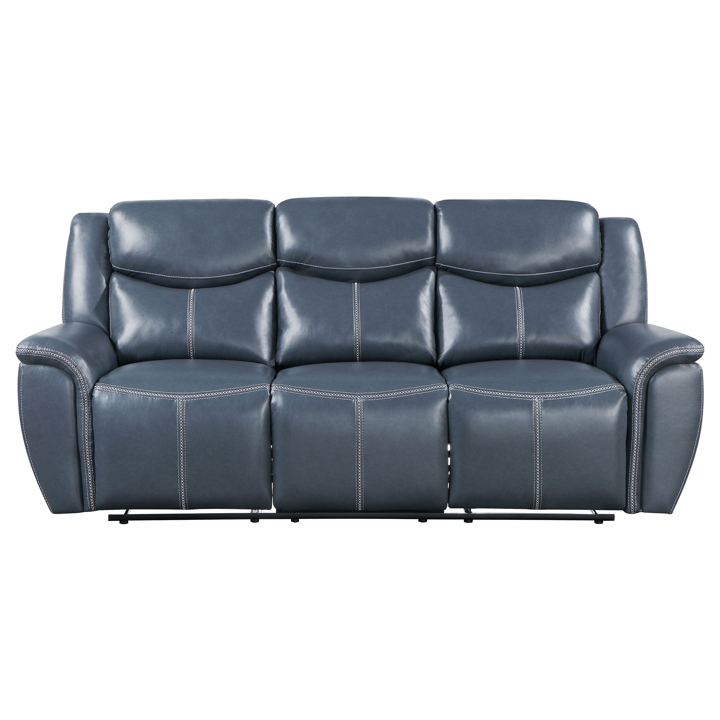 Sloane 2-piece Upholstered Motion Reclining Sofa Set Blue