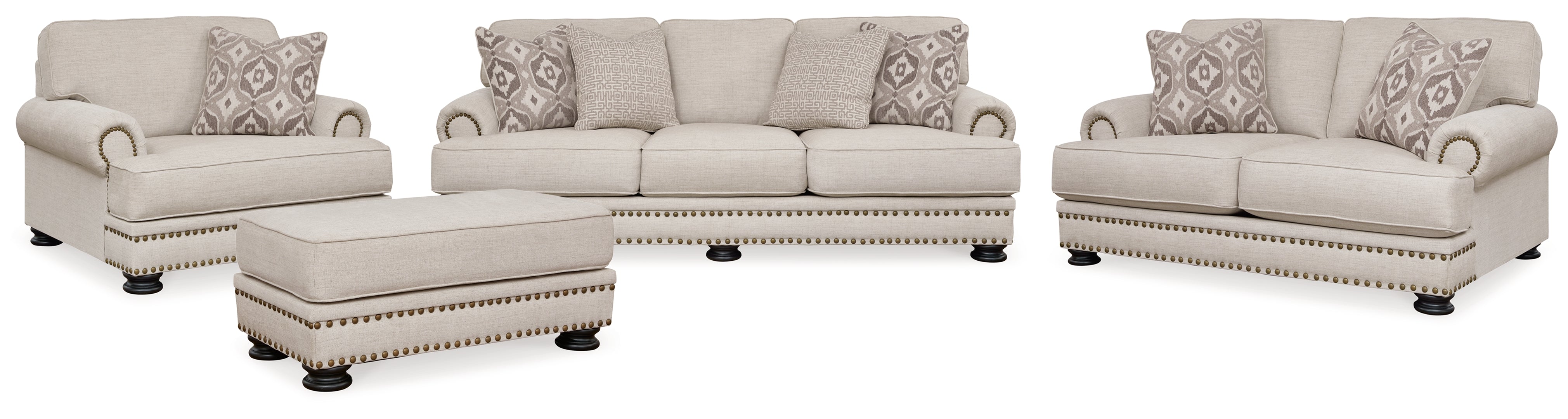 Merrimore Sofa, Loveseat, Chair and Ottoman