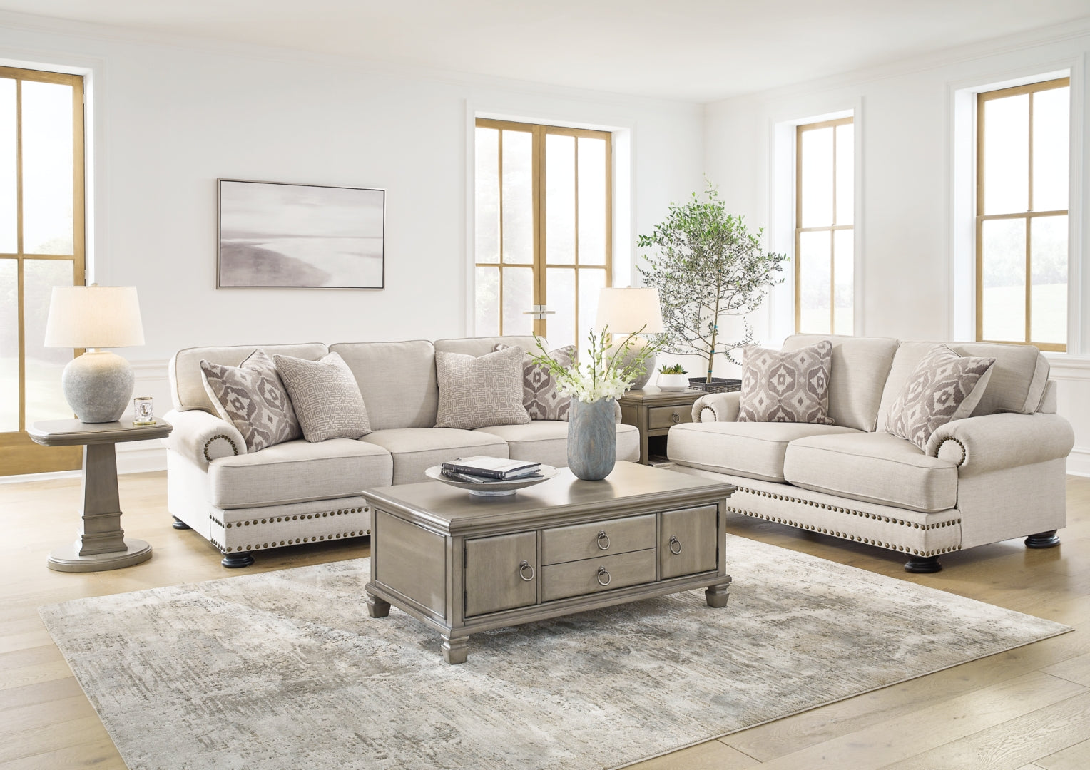 Merrimore Sofa, Loveseat, Chair and Ottoman