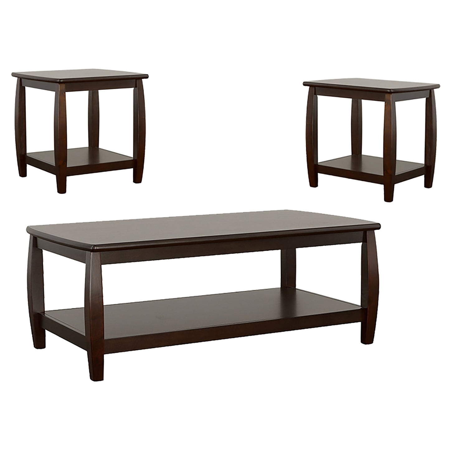 Dixon 3-piece Coffee Table Set Espresso