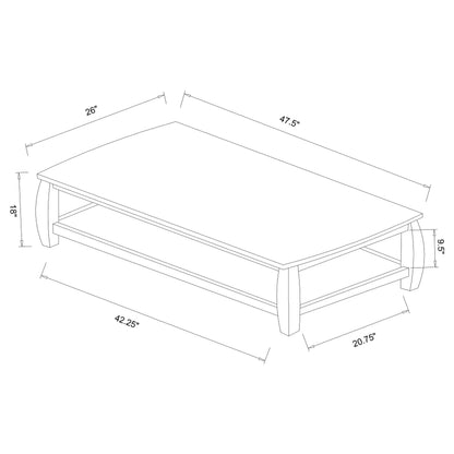 Dixon 3-piece Coffee Table Set Espresso