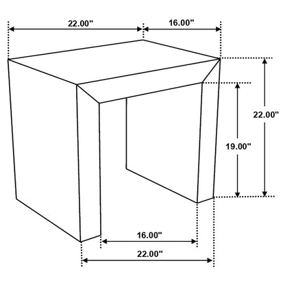 Odilia Rectangular Solid Wood End Table Auburn