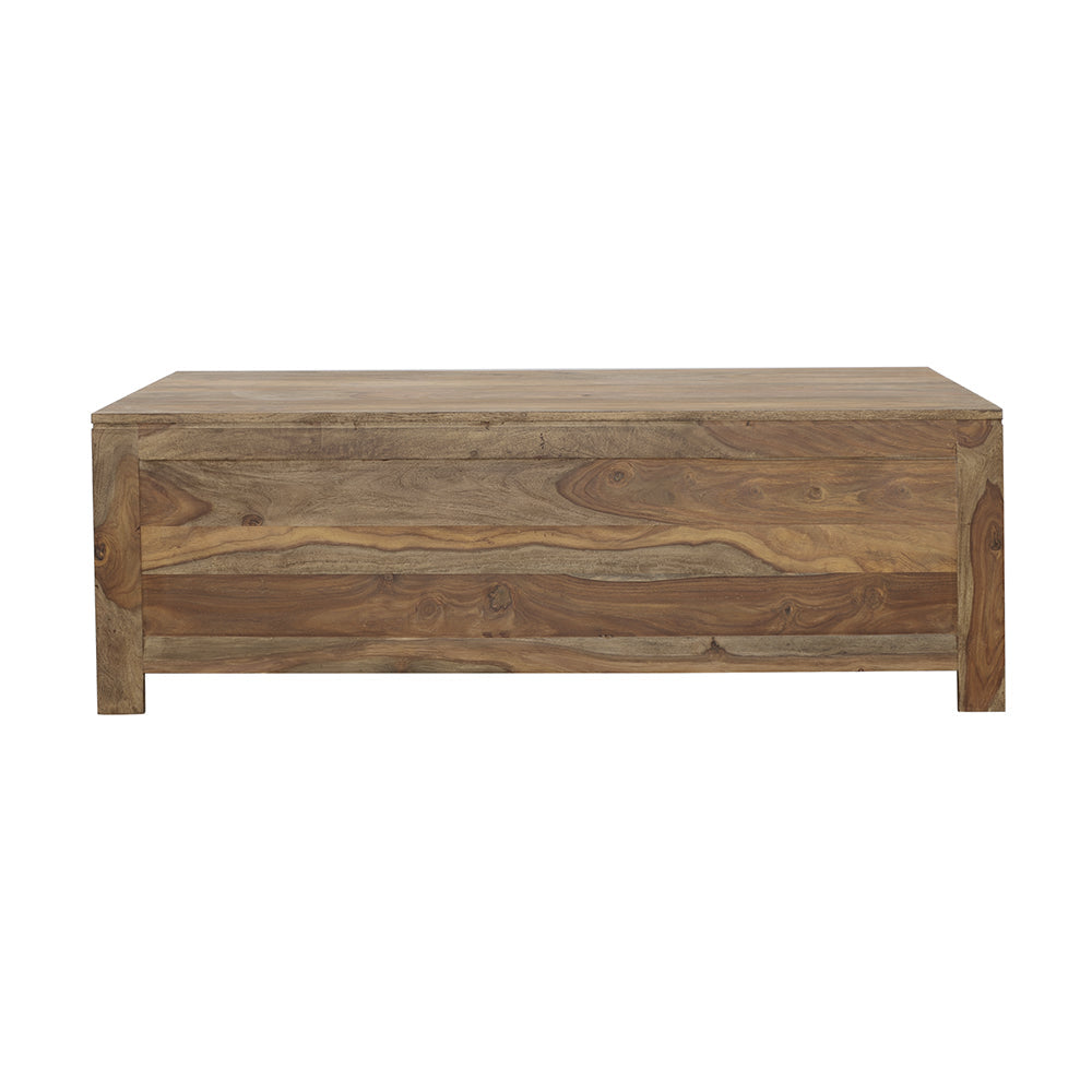 Esther 6-drawer Storage Coffee Table Natural Sheesham