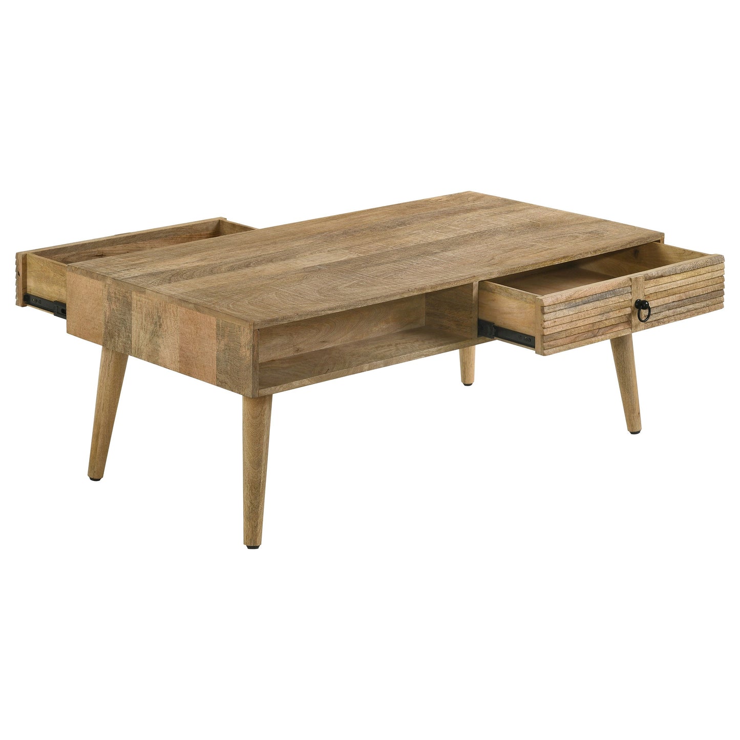 Zabel Rectangular 1-drawer Coffee Table Natural