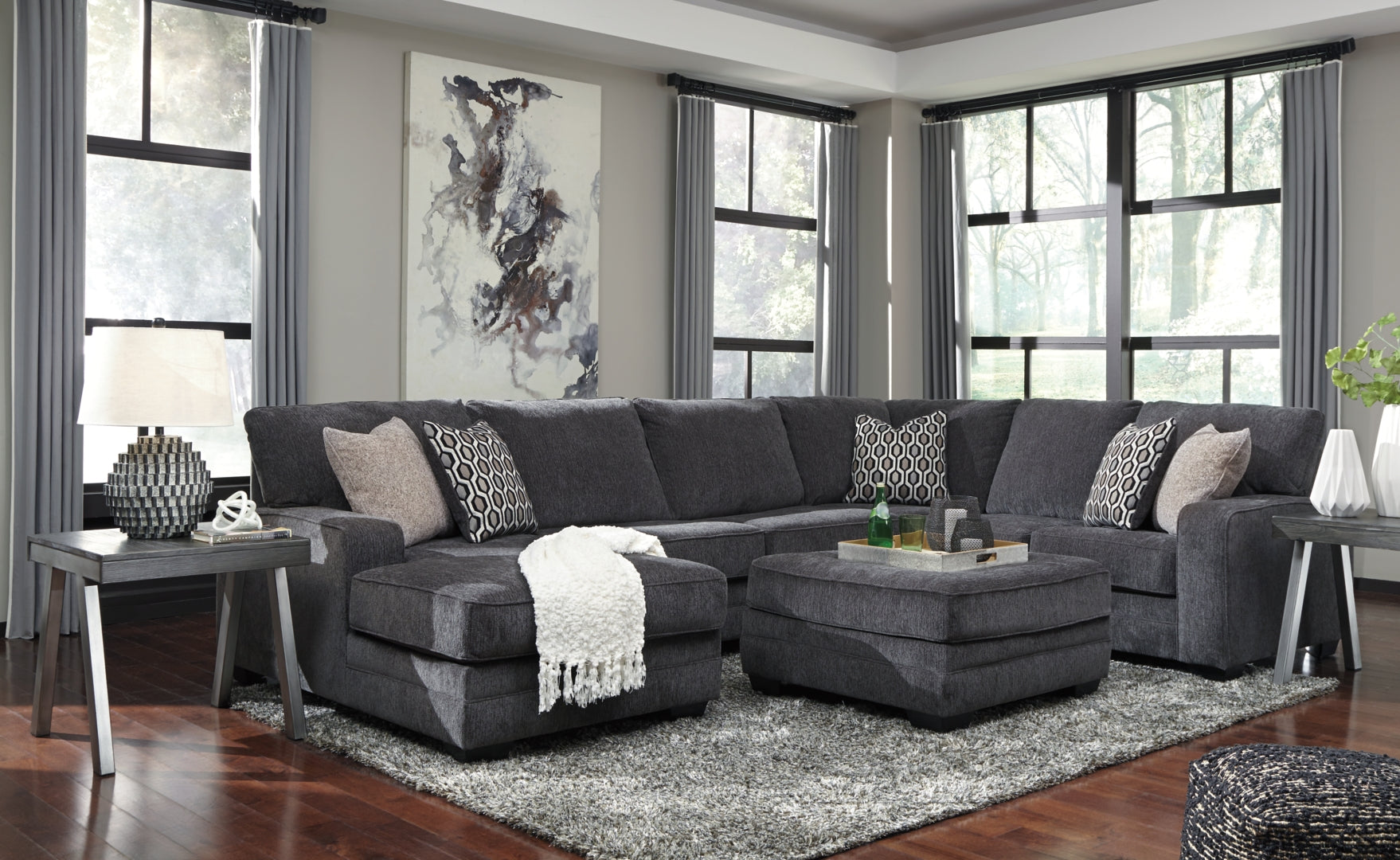 Tracling 3-Piece Sectional with Ottoman