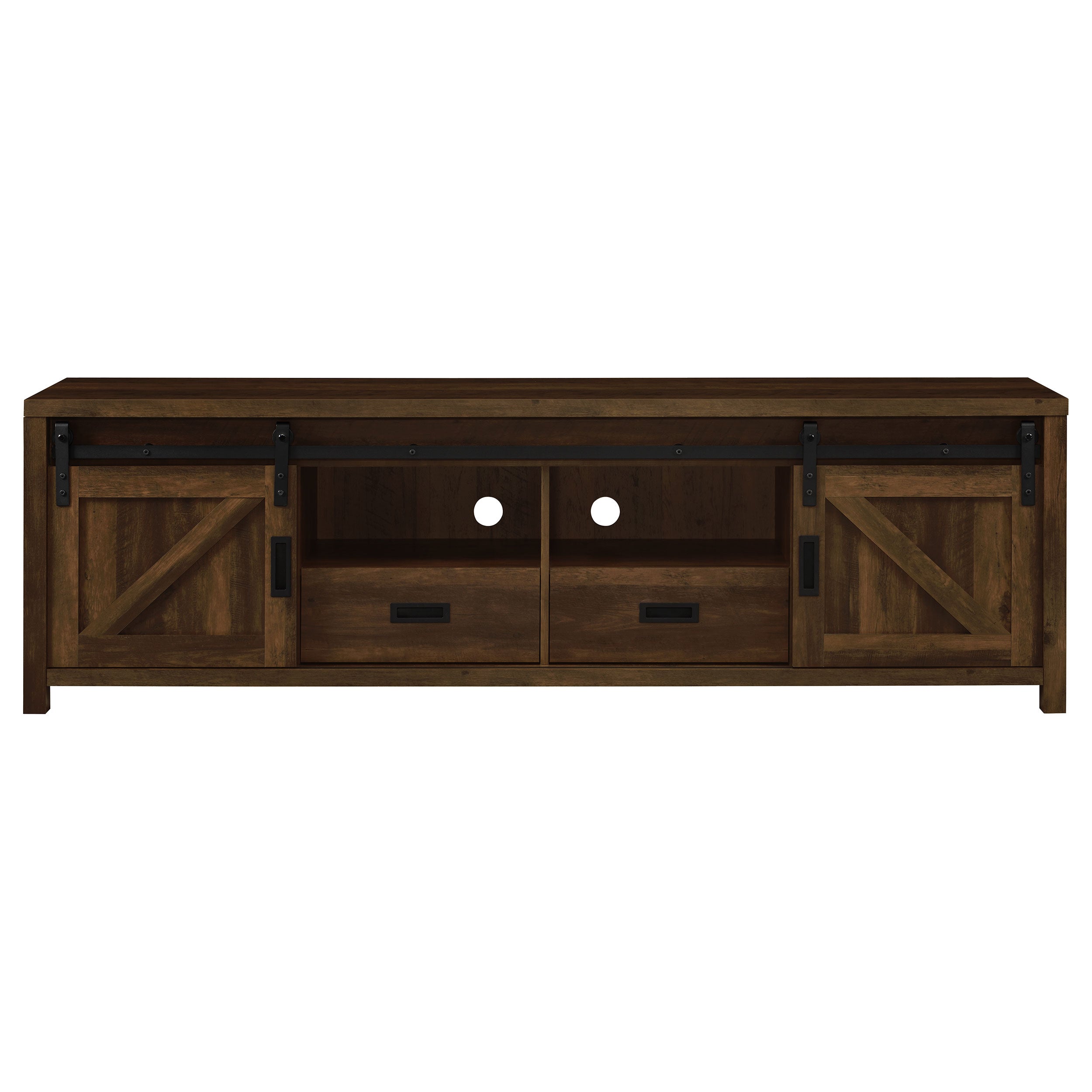 Madra Rectangular TV Console with 2 Sliding Doors