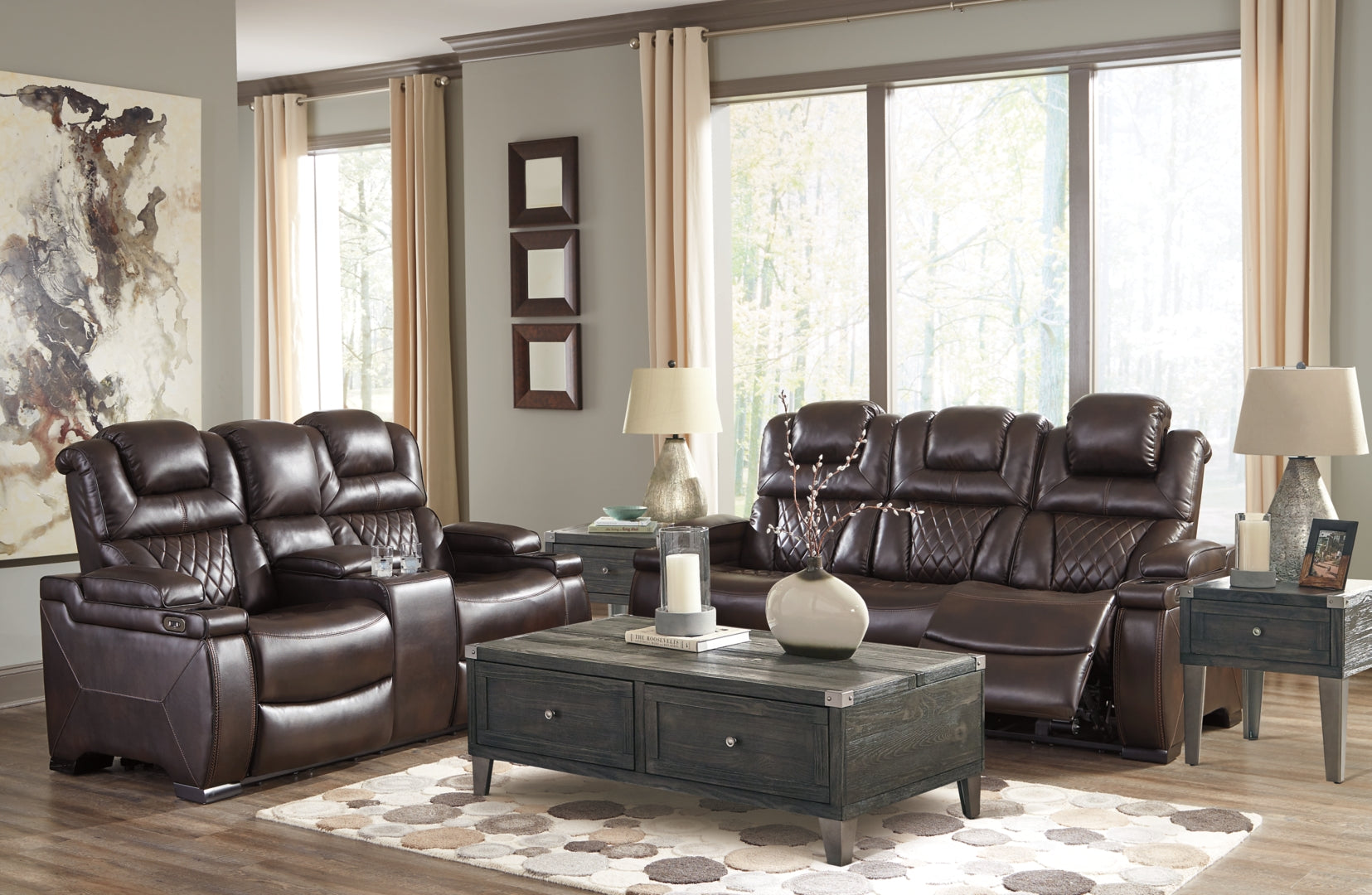 Warnerton Sofa, Loveseat and Recliner