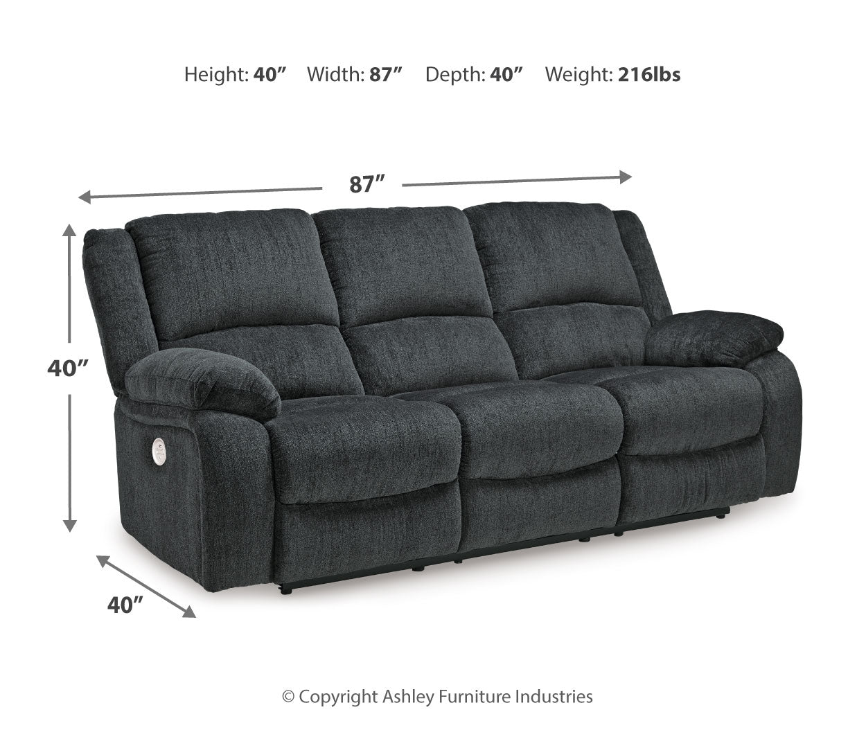 Draycoll Reclining Power Sofa