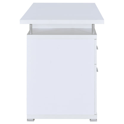 Tracy 2-drawer Computer Desk White