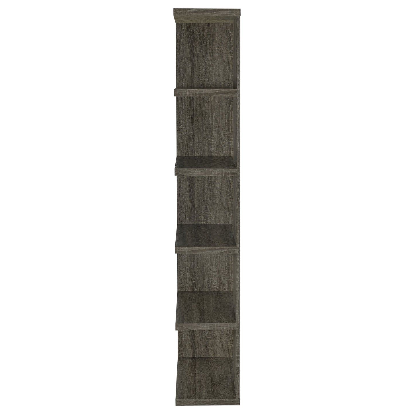 Harrison 5-tier Bookcase Weathered Grey