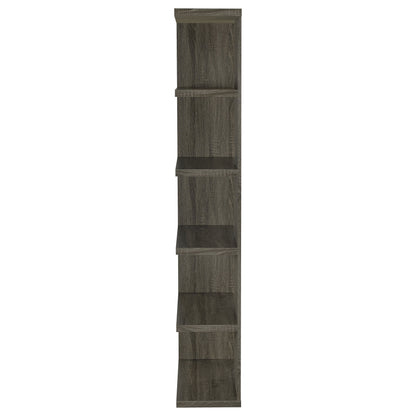 Harrison 5-tier Bookcase Weathered Grey