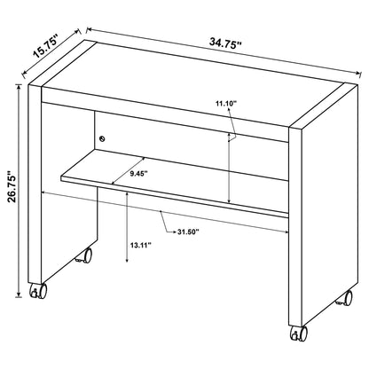 Skeena Mobile Return with Casters Cappuccino