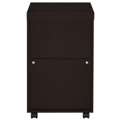 Skeena 3-drawer Mobile Storage Cabinet Cappuccino