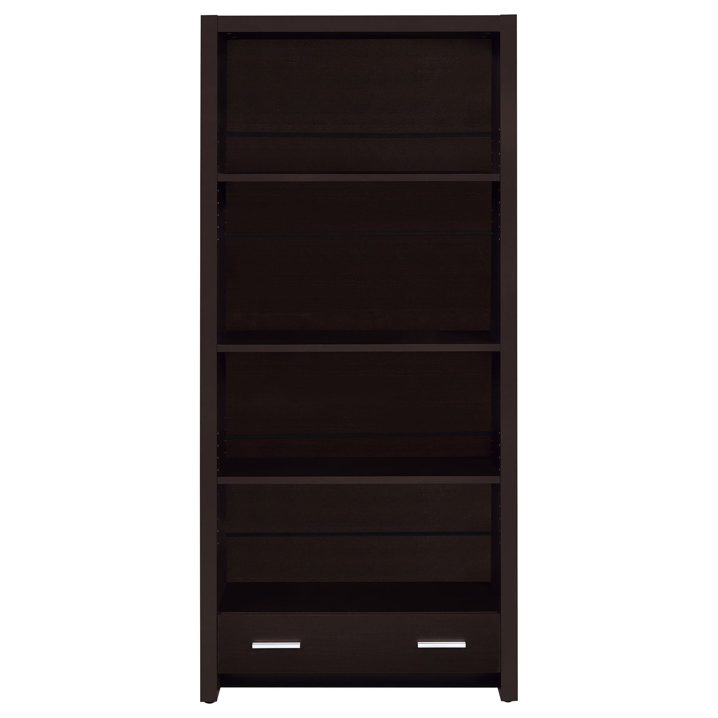 Skylar 5-shelf Bookcase with Storage Drawer Cappuccino