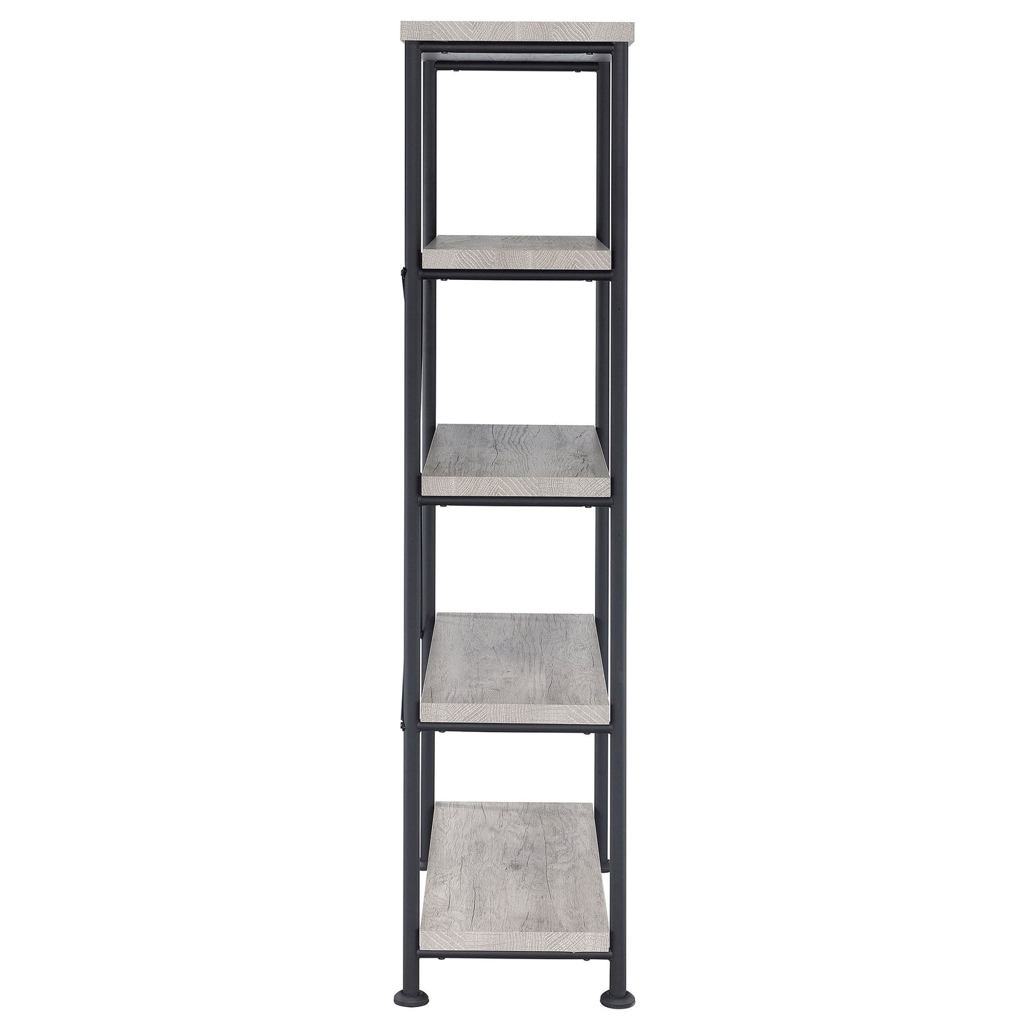 Analiese 4-shelf Bookcase Grey Driftwood