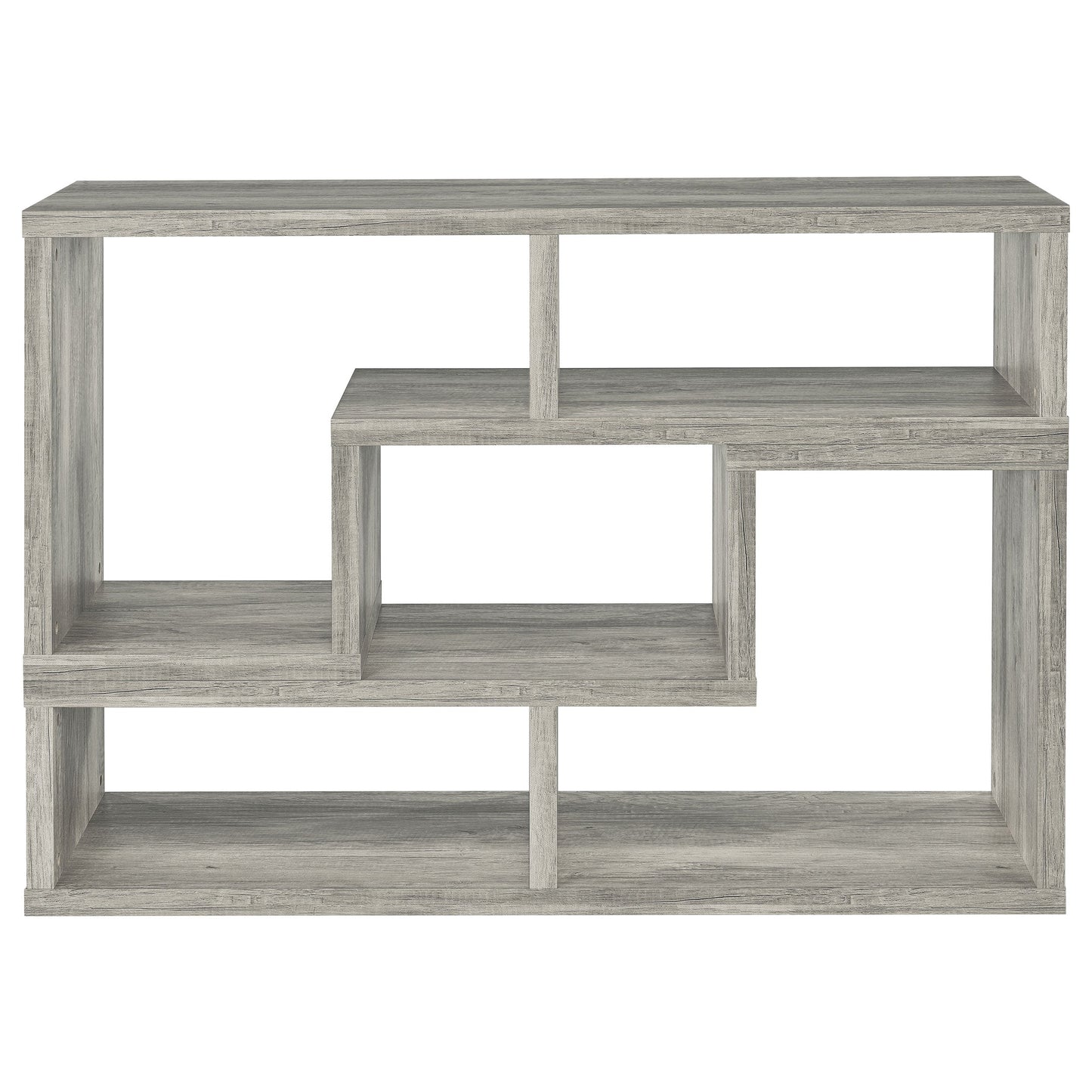 Velma Convertable Bookcase and TV Console Grey Driftwood