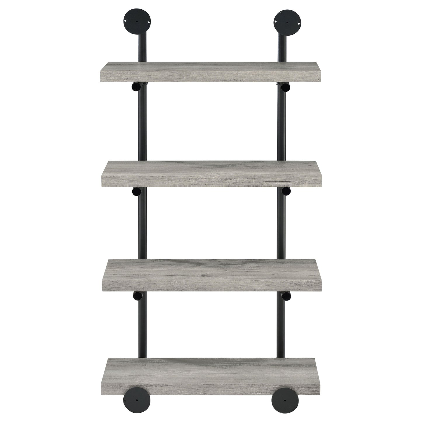 Elmcrest 24-inch Wall Shelf Black and Grey Driftwood