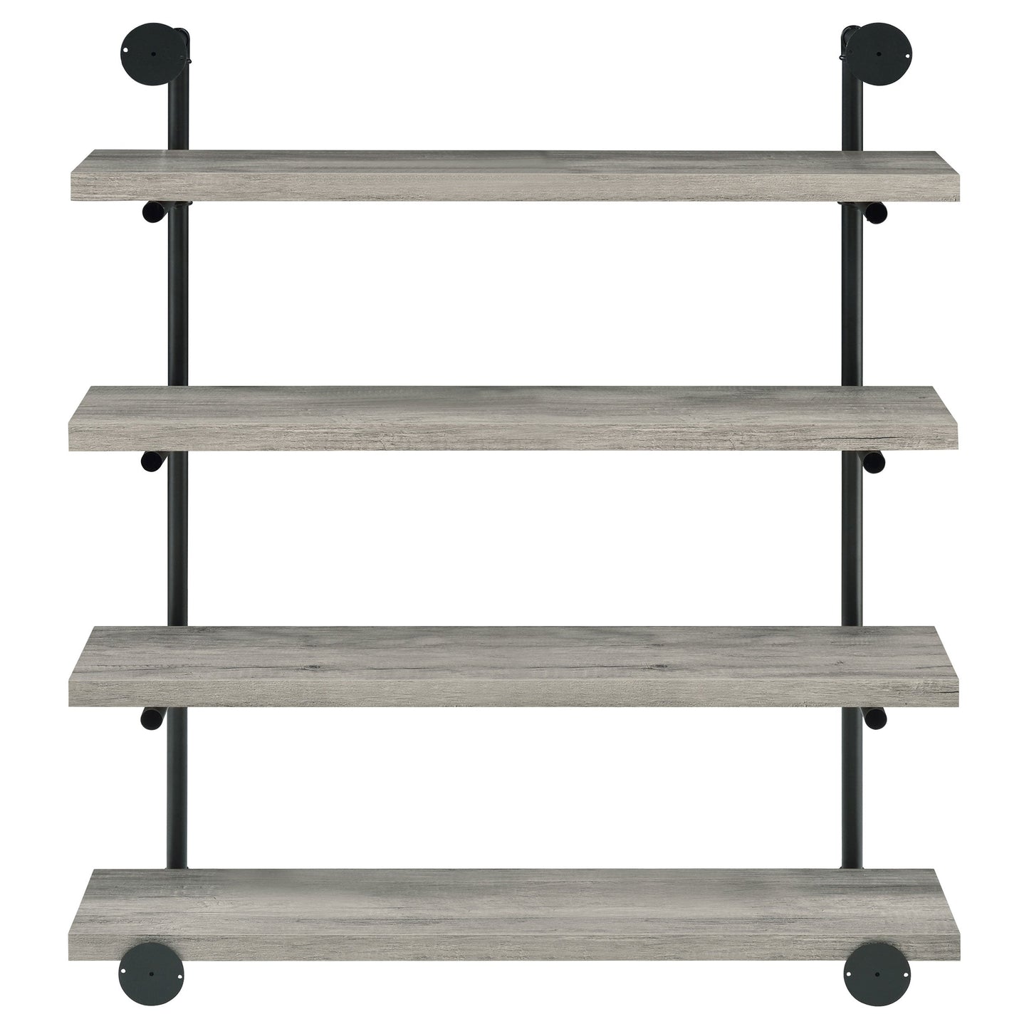 Elmcrest 40-inch Wall Shelf Black and Grey Driftwood