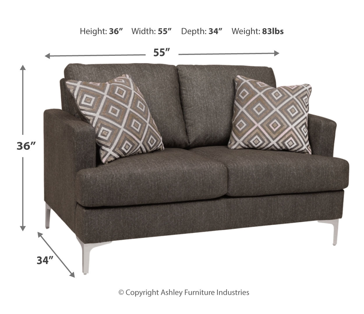 Arcola Sofa and Loveseat