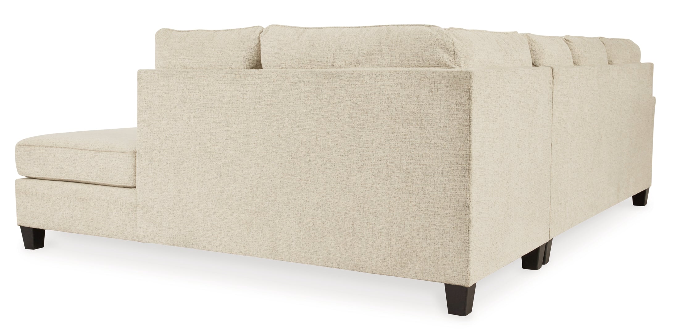 Abinger 2-Piece Beige Sectional with Ottoman