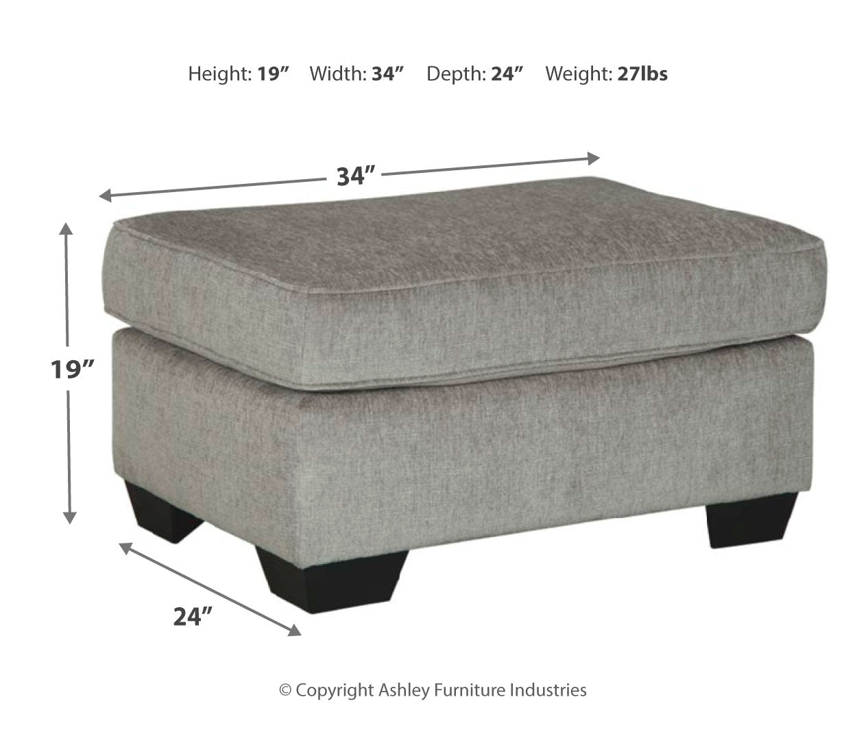 Altari Oversized Accent Ottoman