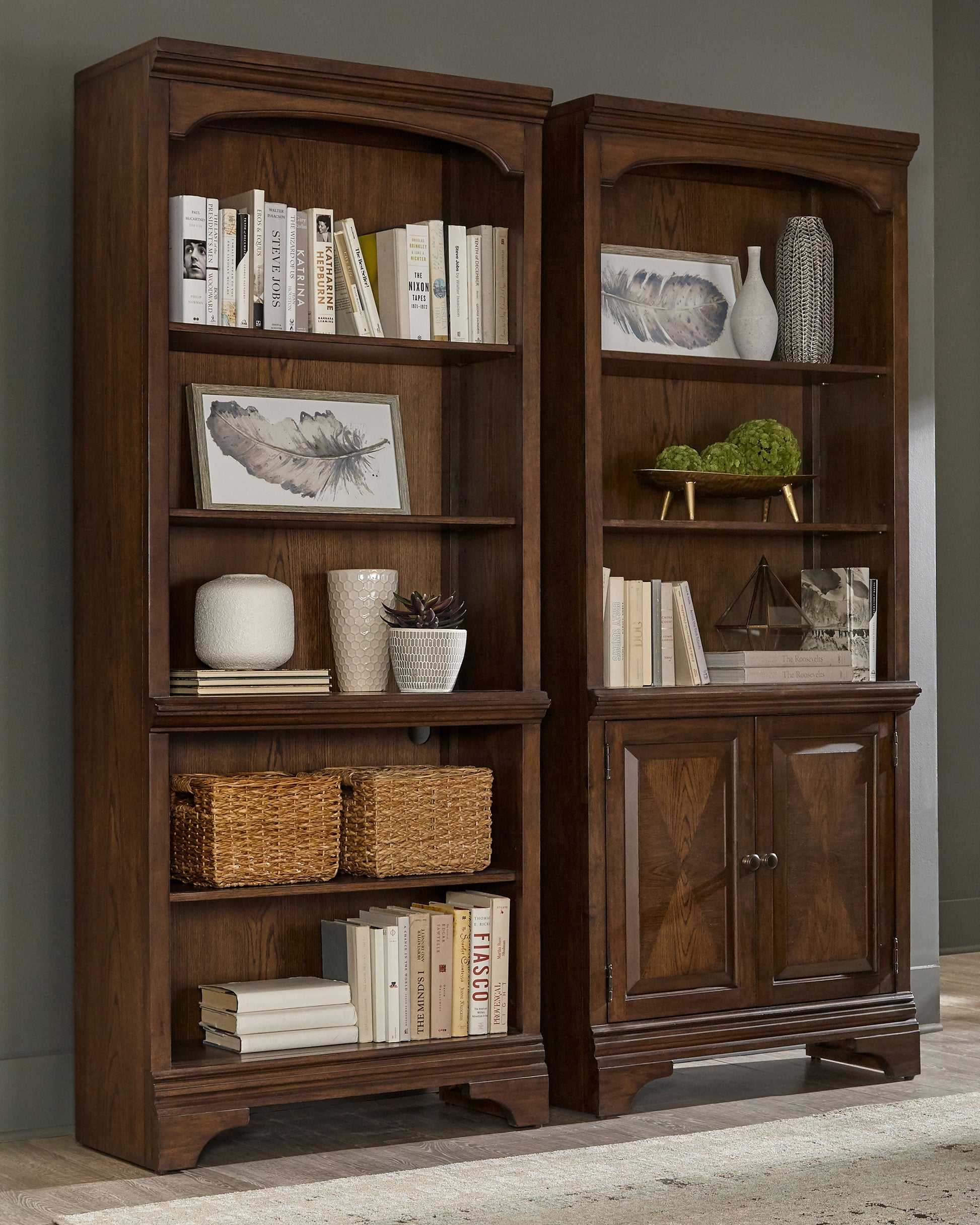 Coaster Hartshill 5-shelf Bookcase Burnished Oak Default Title