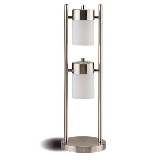 Munson Adjustable Swivel Table Lamp Brushed Silver