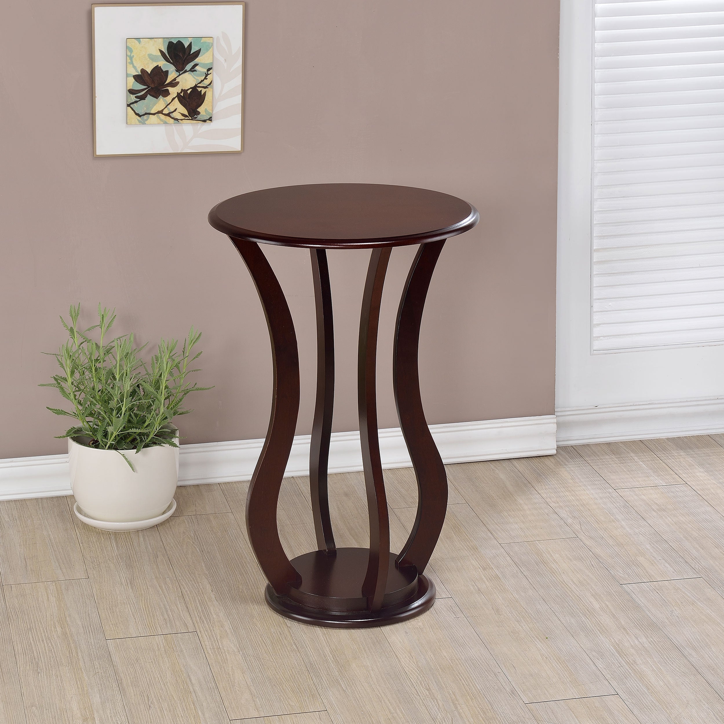 Elton Round Top Accent Table Cherry