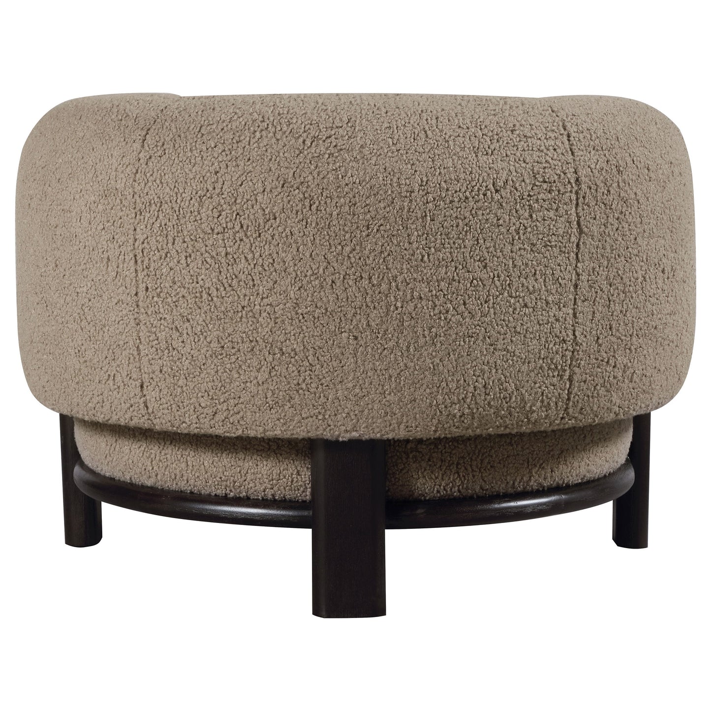 Lawler Upholstered Barrel Back Accent Chair Mushroom