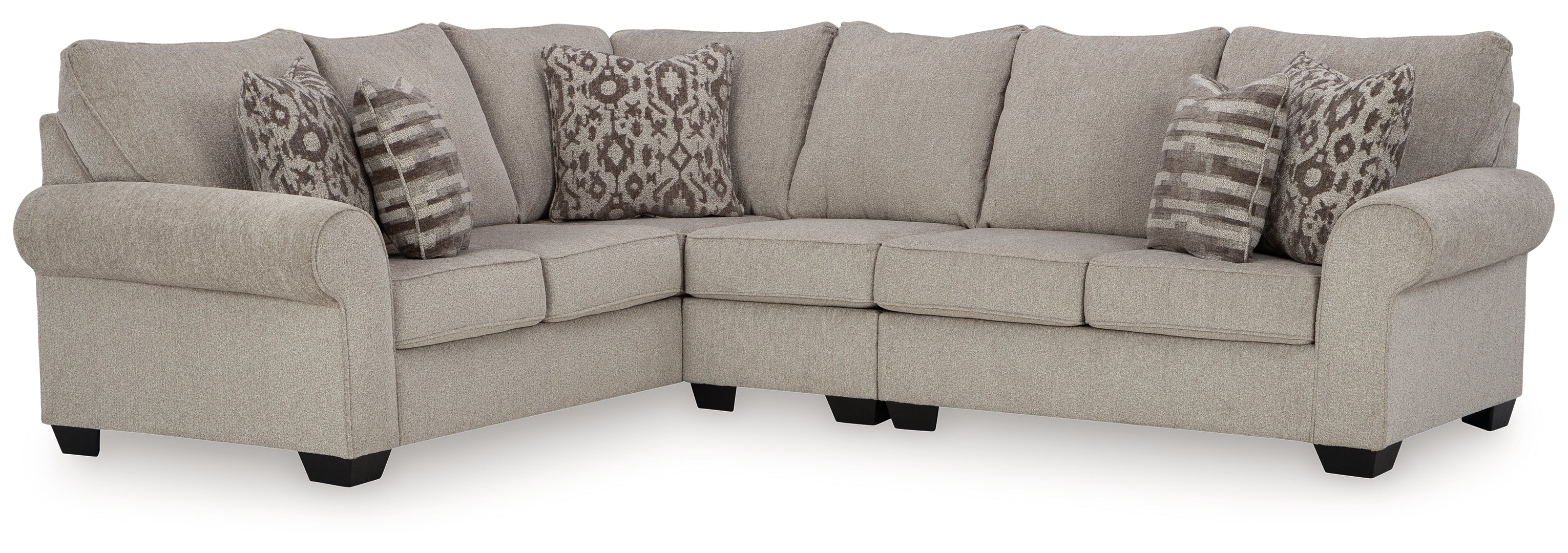 Claireah 3-Piece Sectional with Ottoman