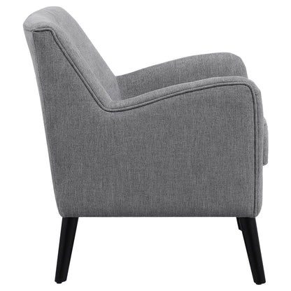 Darlene Upholstered Tight Back Accent Chair Charcoal